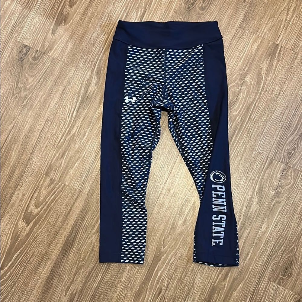 Penn State Under Armour 3/4 Navy Leggings